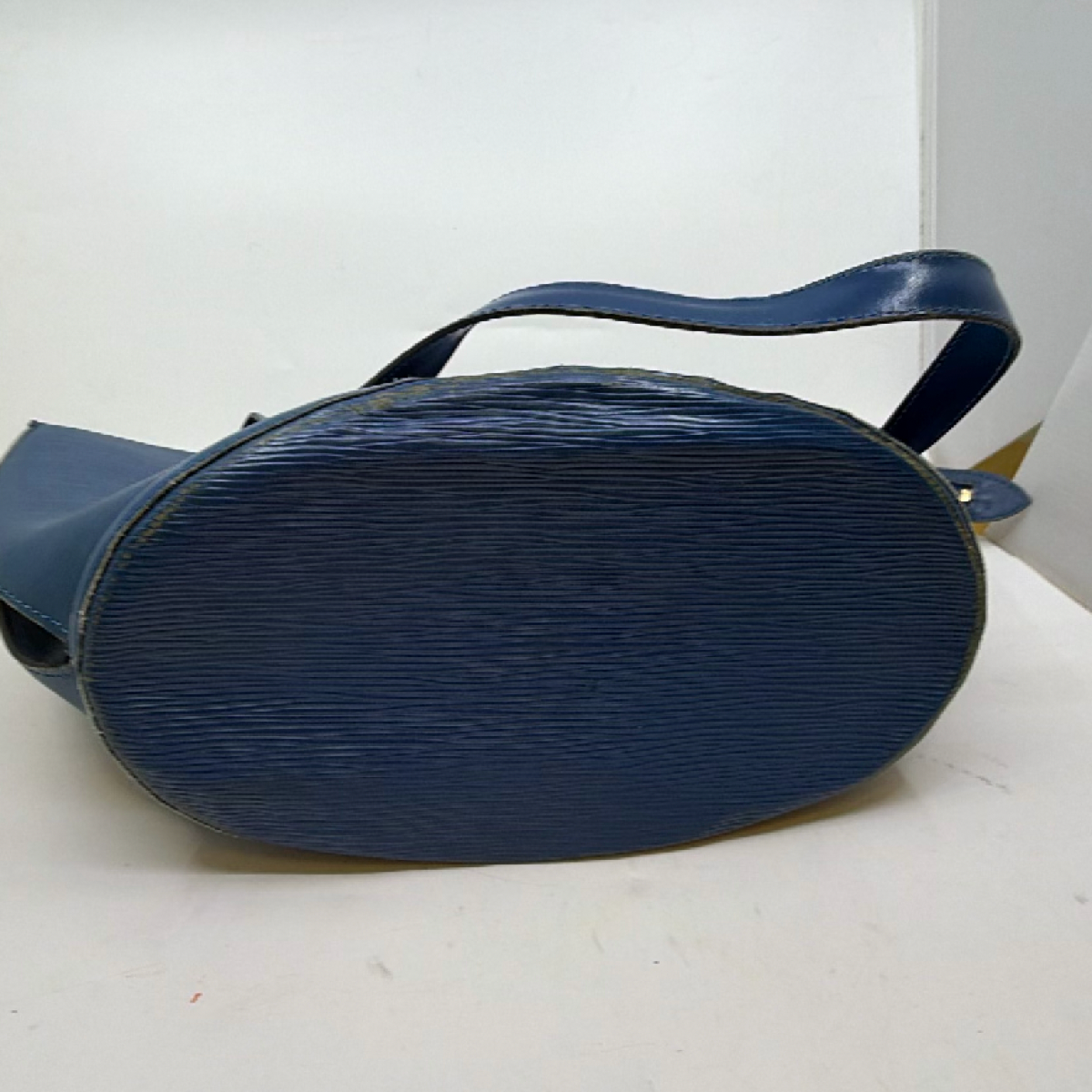 Louis Vuitton Saint Jacques Blue Epi Leather Shoulder Bag