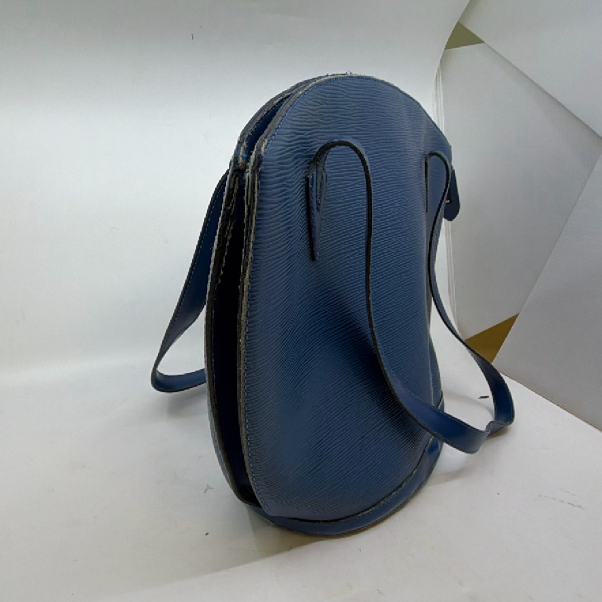 Louis Vuitton Saint Jacques Blue Epi Leather Shoulder Bag
