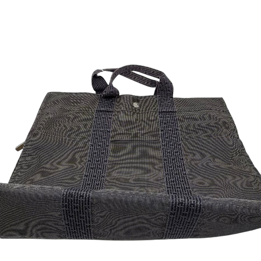Hermes Fourre Tout Gray Canvas Tote Bag