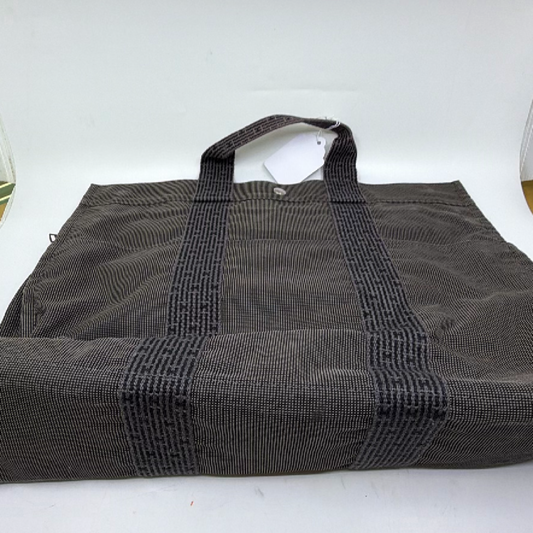 Hermes Fourre Tout Gray Canvas Tote Bag