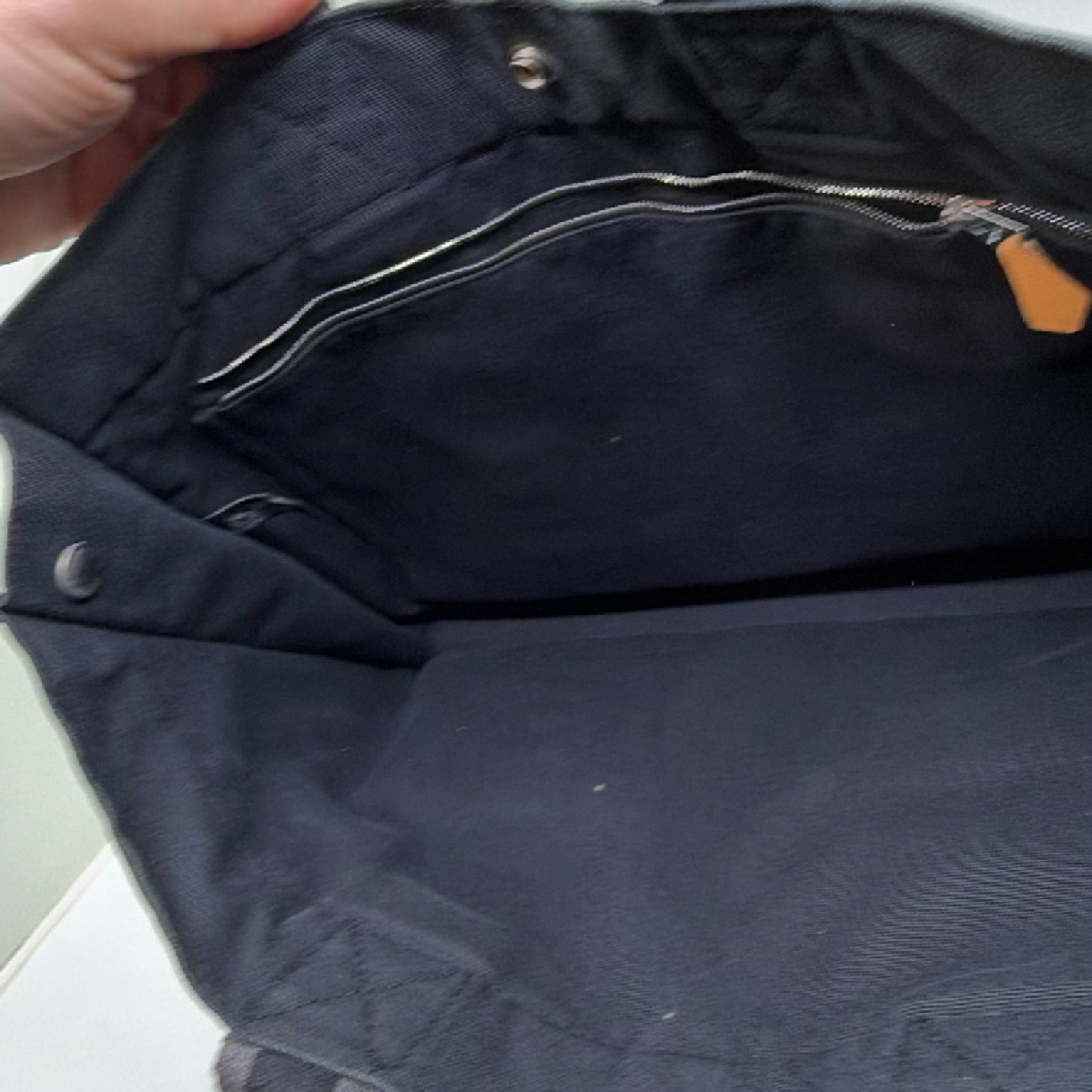 Hermès Garden Party Black Canvas Tote Bag
