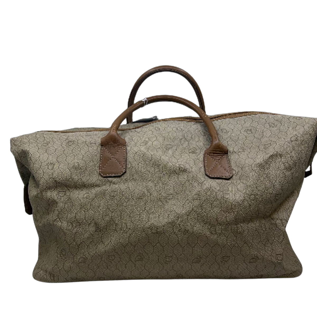 Dior Boston Bag Beige Diorissimo Canvas Travel Bag