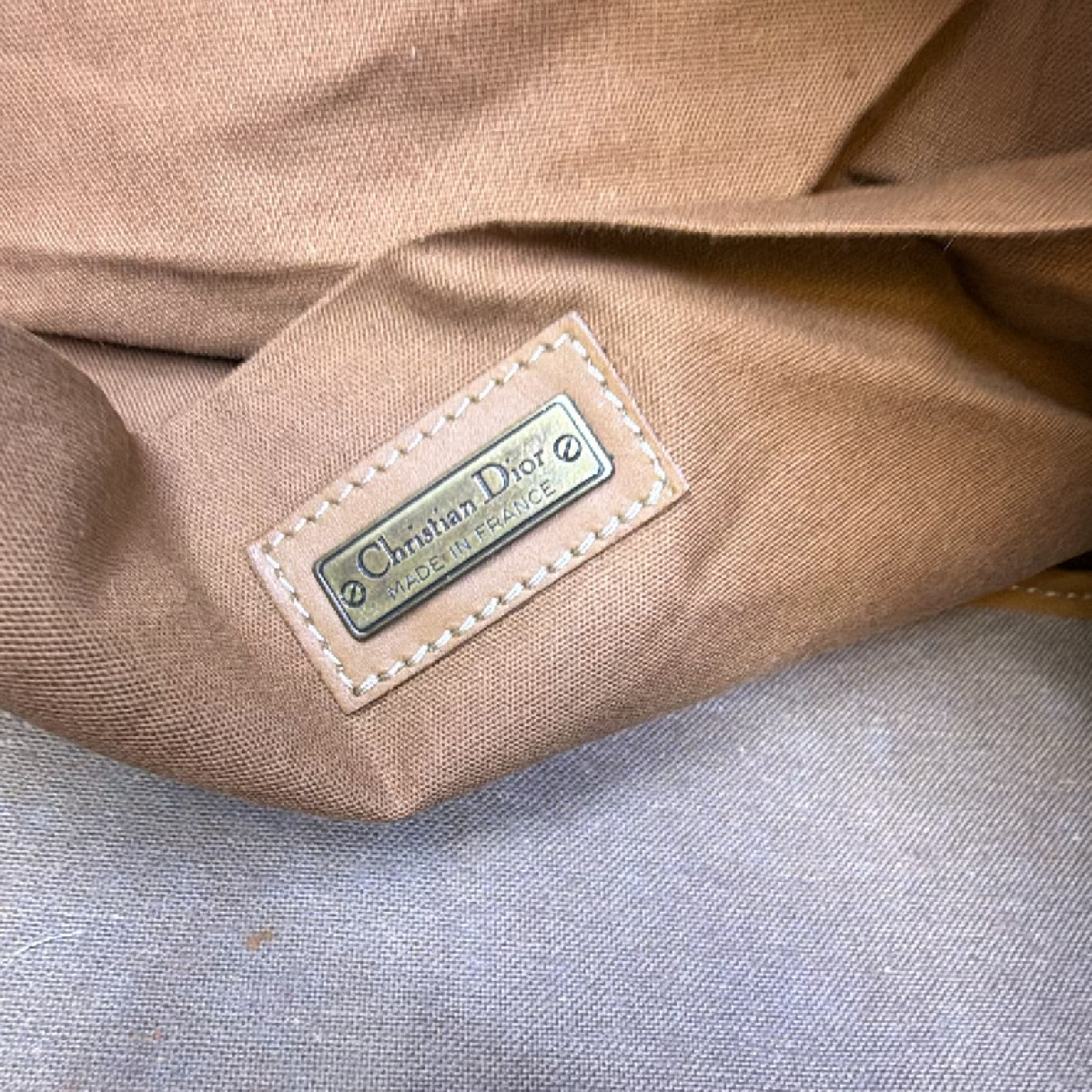 Dior Boston Bag Beige Diorissimo Canvas Travel Bag