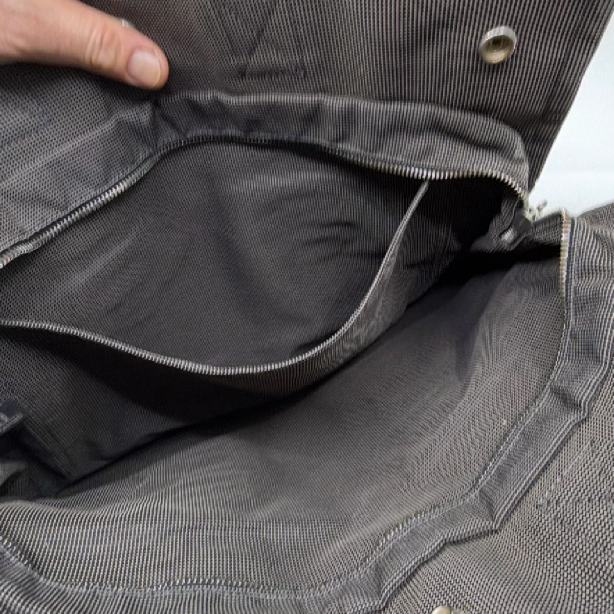 Hermès Fourre Tout Gray Canvas Tote Bag