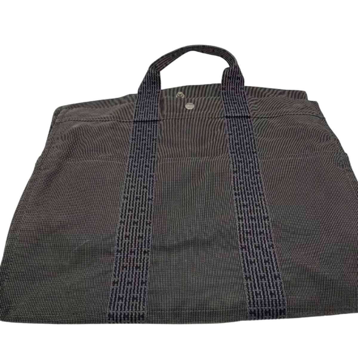 Hermès Herbag Cabas Blue Canvas Tote Bag