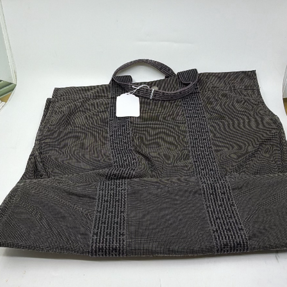 Hermès Herbag Cabas Blue Canvas Tote Bag