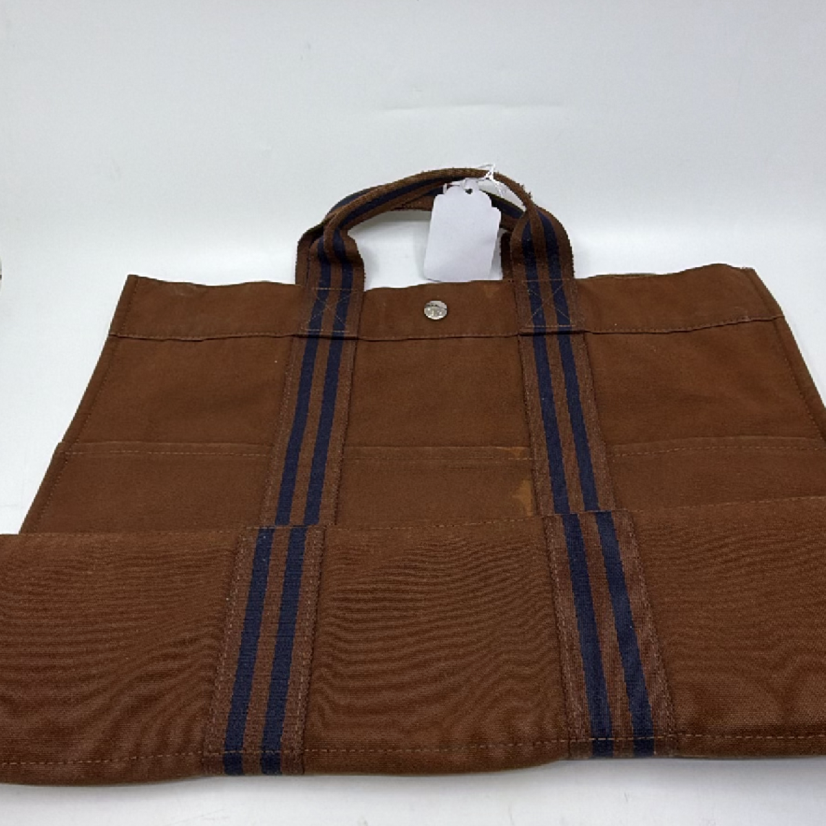 Hermès Garden Party Tote Brown Canvas Tote Bag