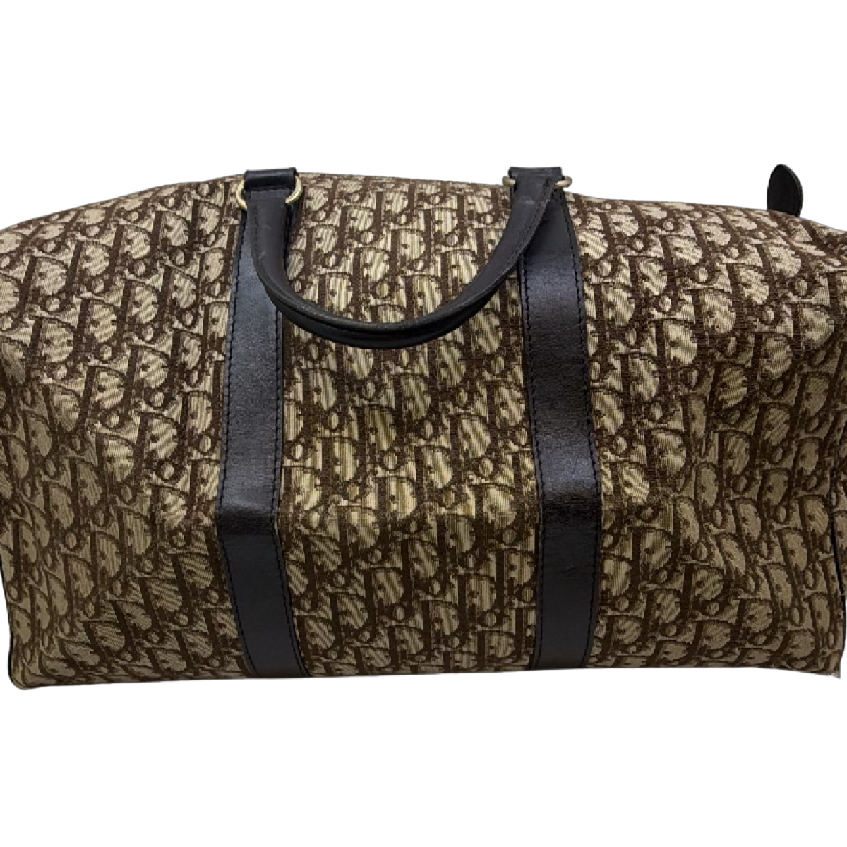 Dior Brown Oblique Canvas Boston Bag