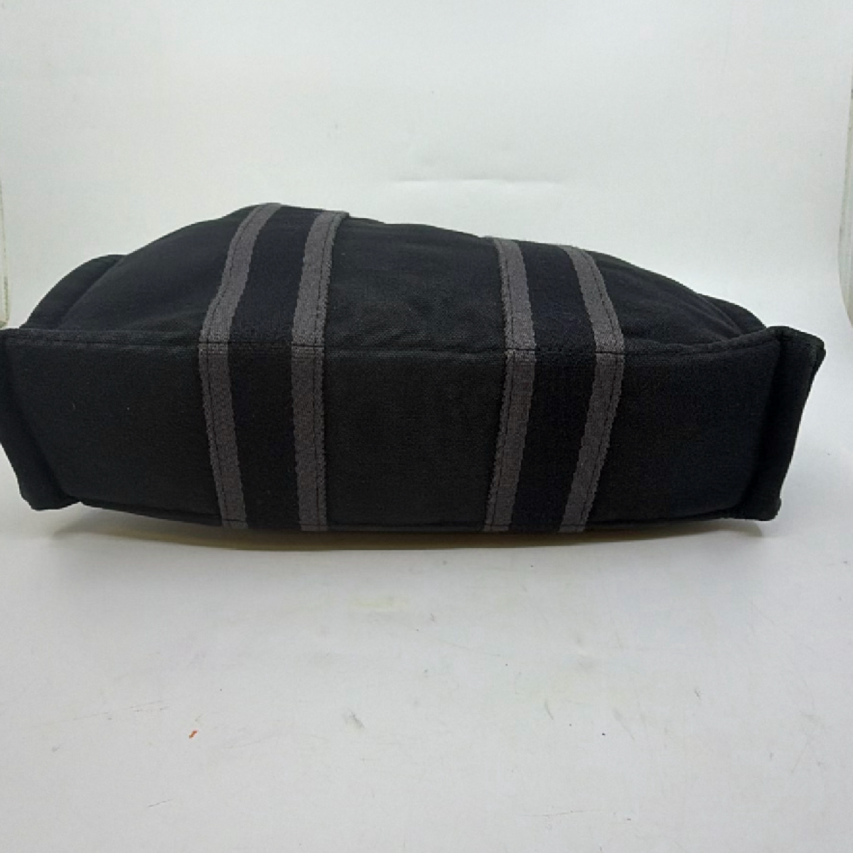 Hermès Herbag Cabas Black Canvas Tote Bag