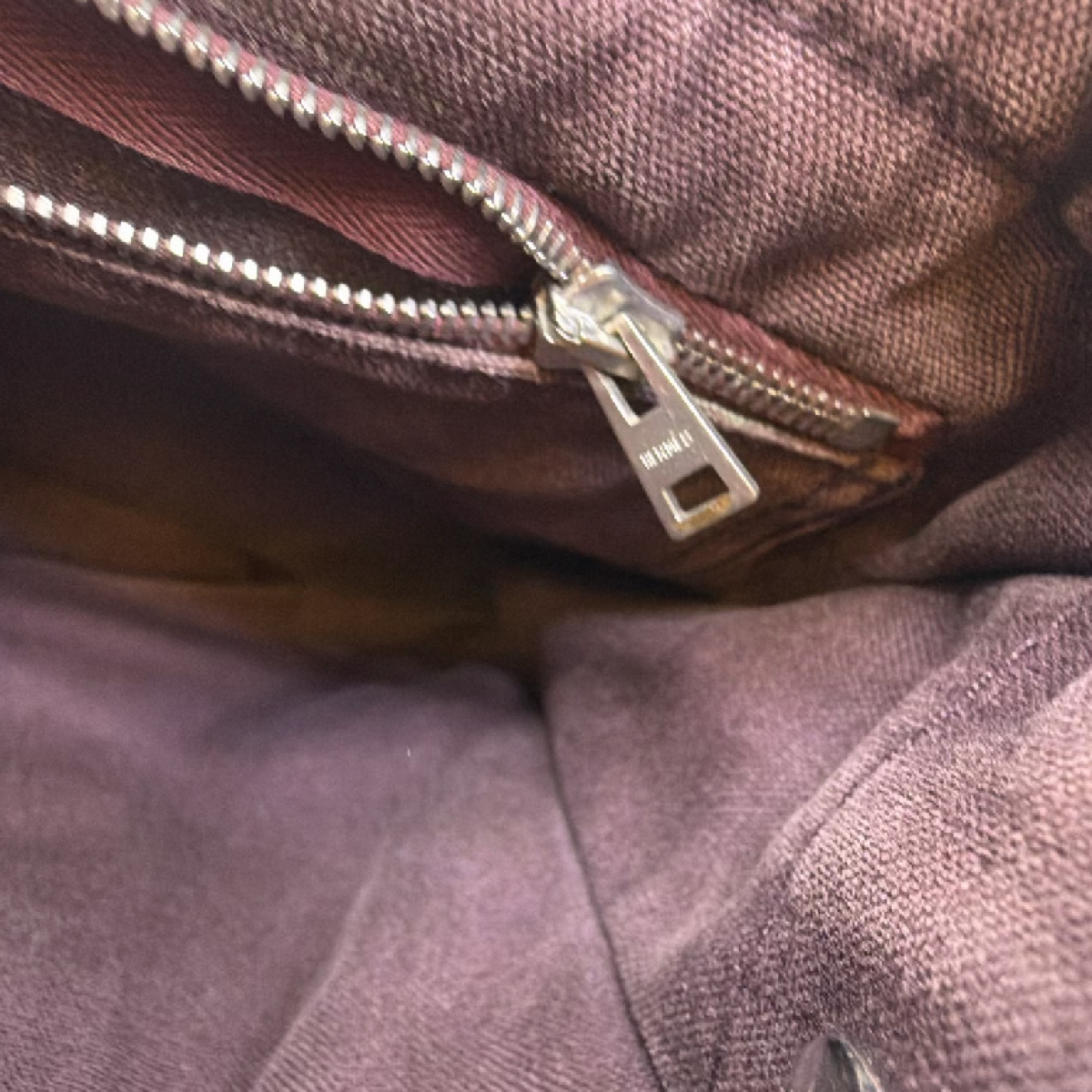 Hermès Herbag Cabas Burgundy Canvas Tote Bag