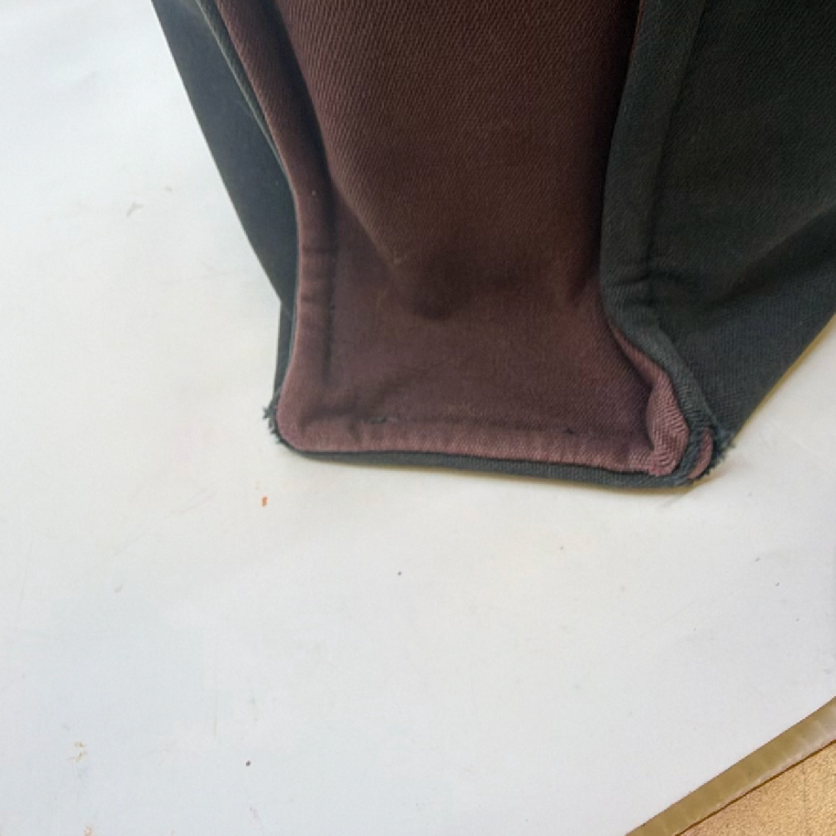 Hermès Herbag Cabas Burgundy Canvas Tote Bag