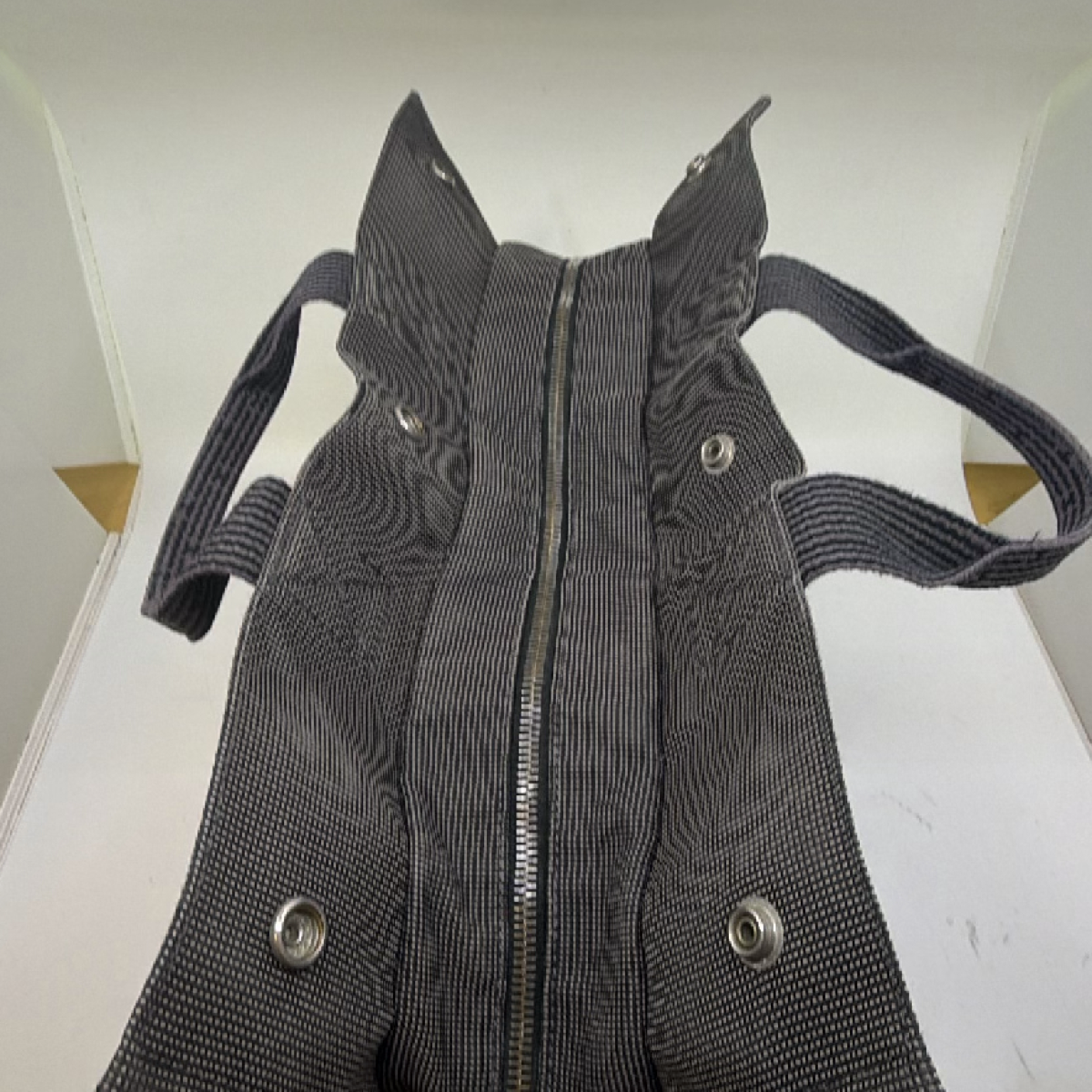 Hermès Herbag Cabas Grey Toile H Canvas Tote Bag