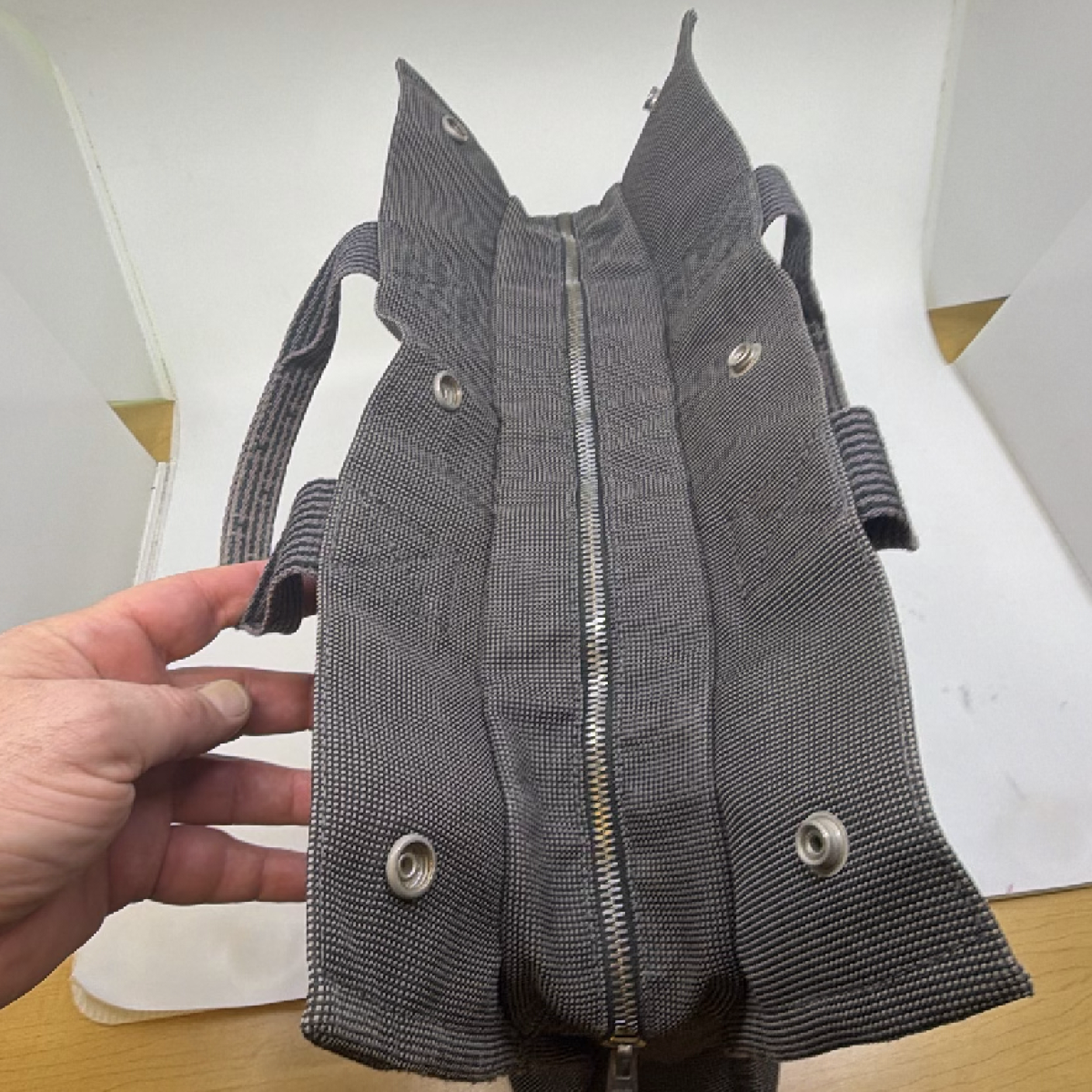 Hermès Herbag Cabas Blue Toile H Canvas Tote Bag