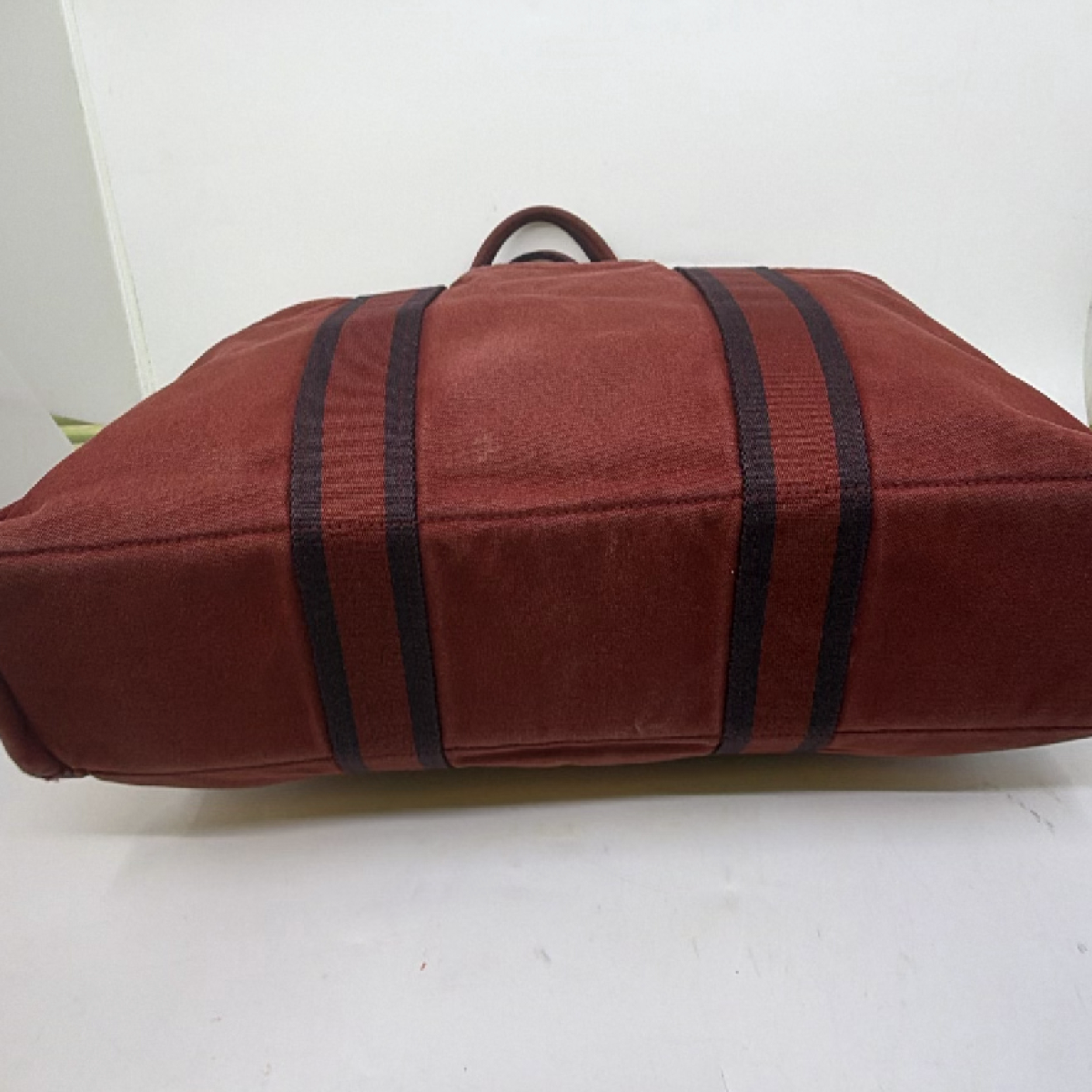 Hermès Garden Party Red Canvas Tote Bag