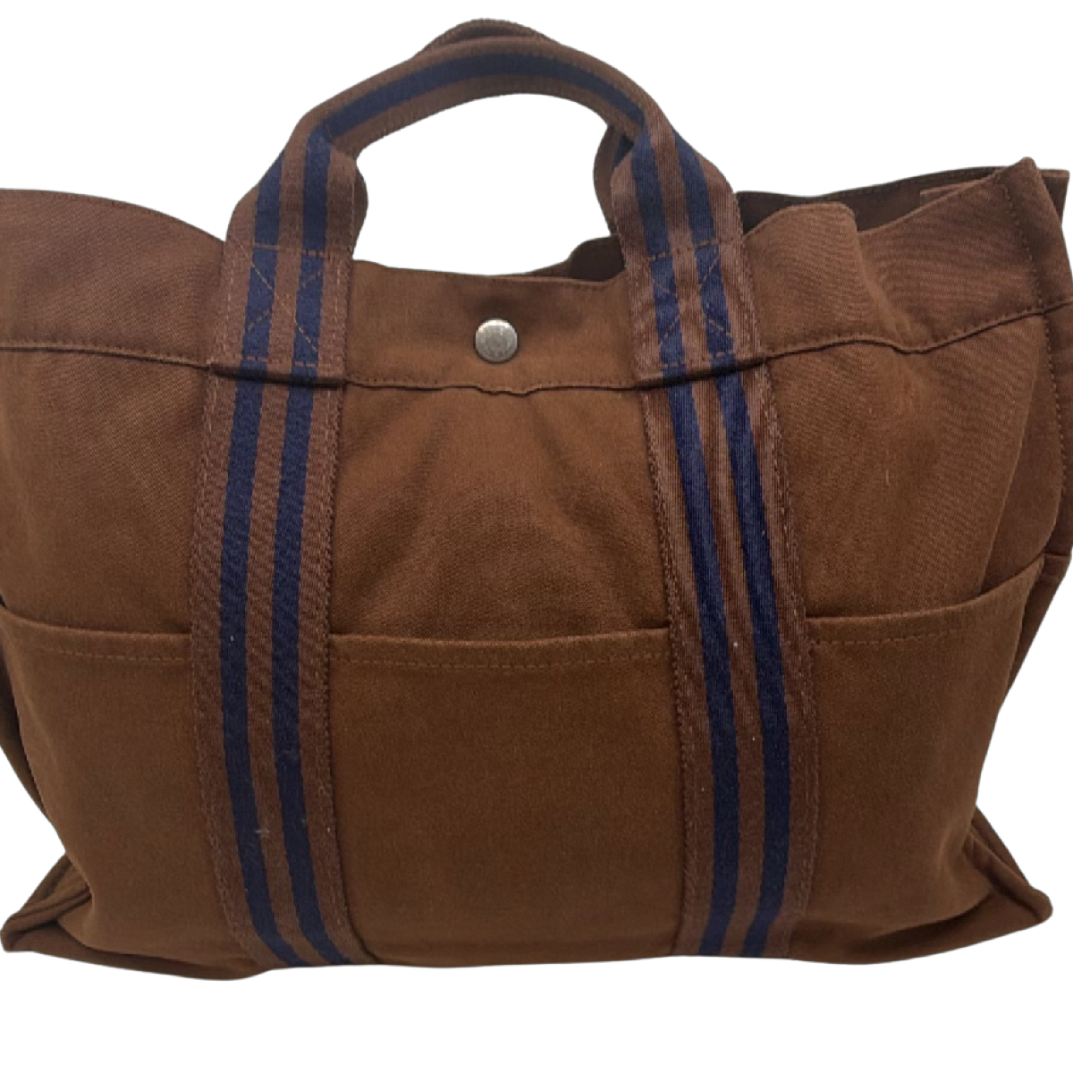 Hermès Fourre Tout Brown Canvas Tote Bag