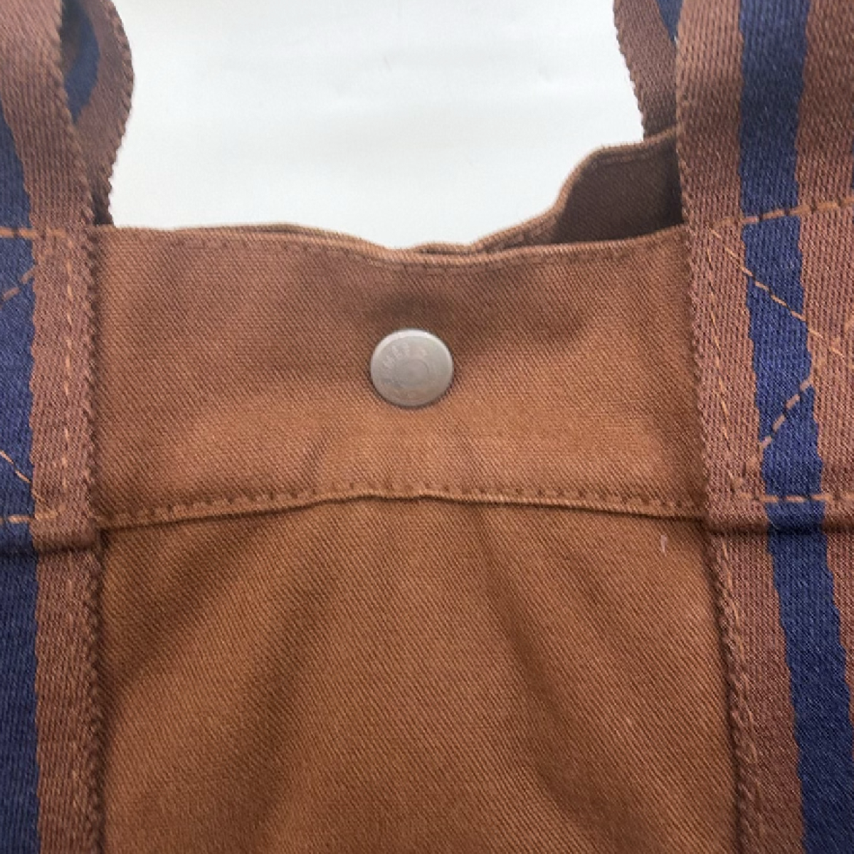 Hermès Fourre Tout Brown Canvas Tote Bag