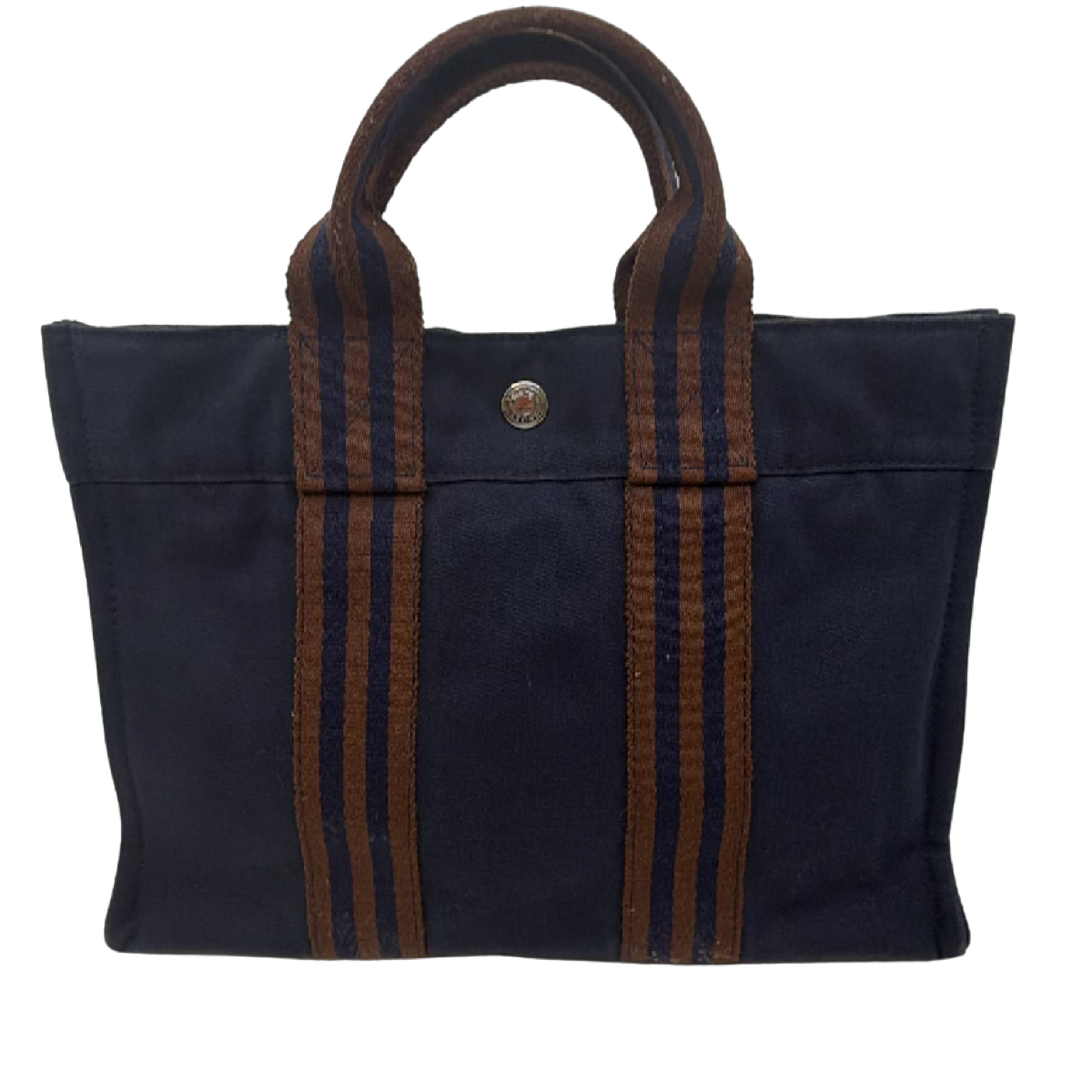 Hermès Fourre Tout Blue Canvas PM Tote Bag