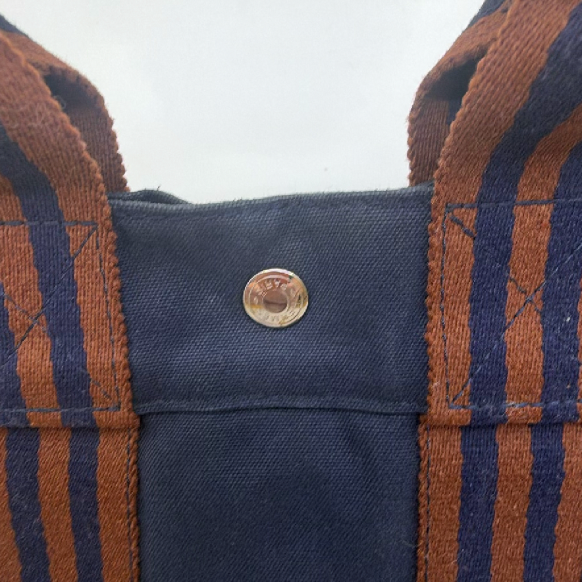 Hermès Fourre Tout Blue Canvas PM Tote Bag