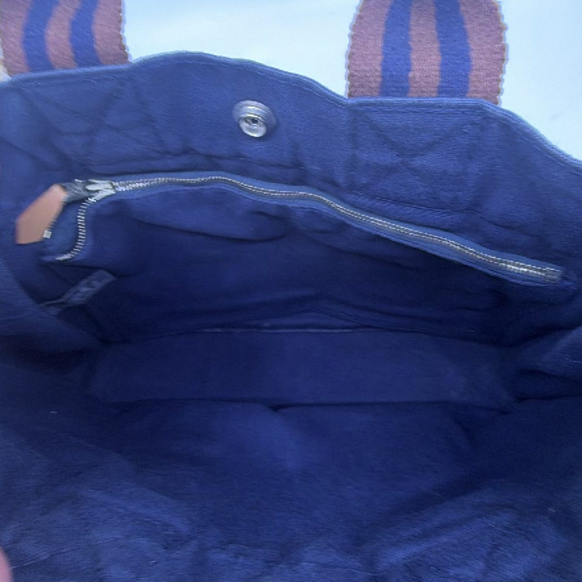 Hermès Fourre Tout Blue Canvas PM Tote Bag
