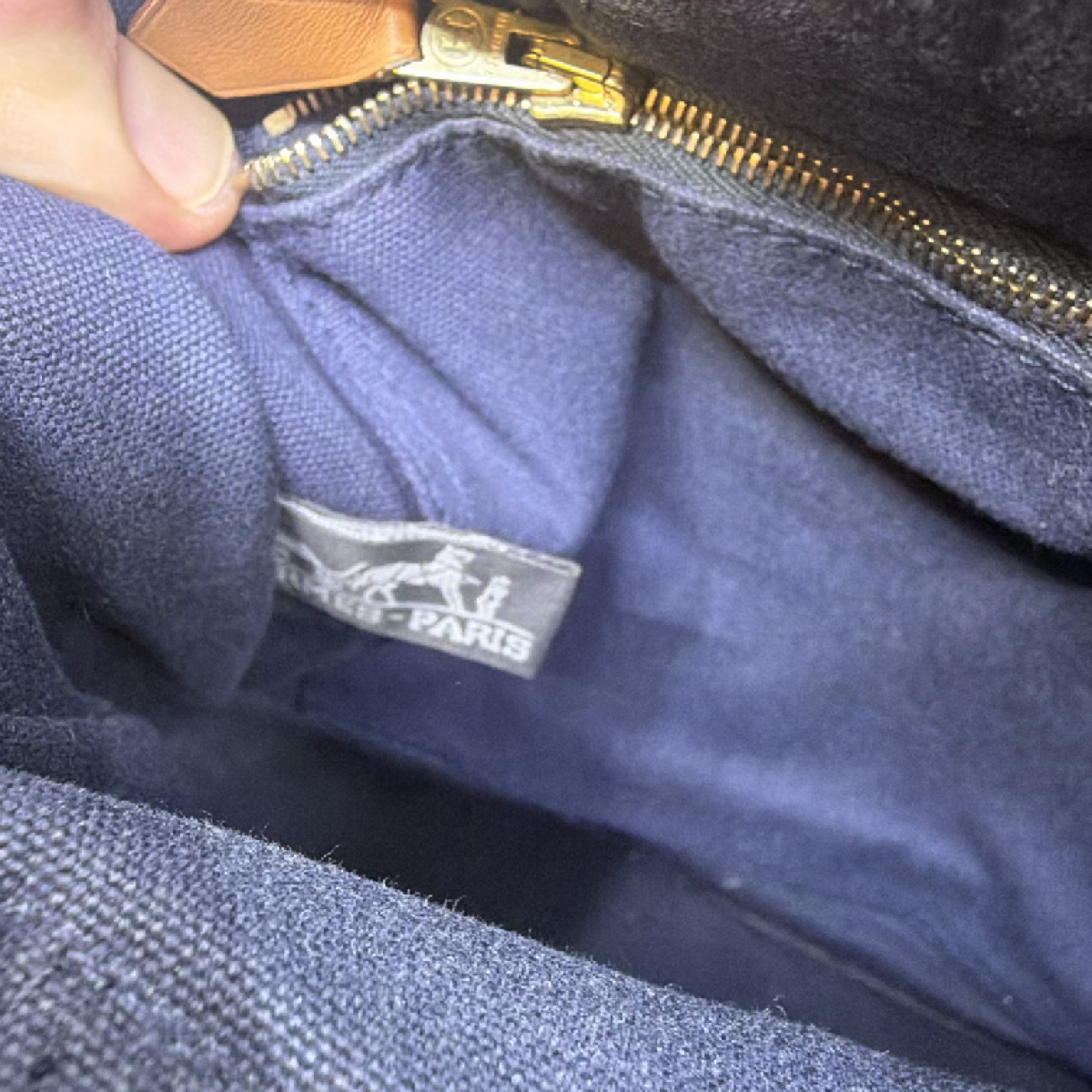 Hermès Fourre Tout Blue Canvas PM Tote Bag