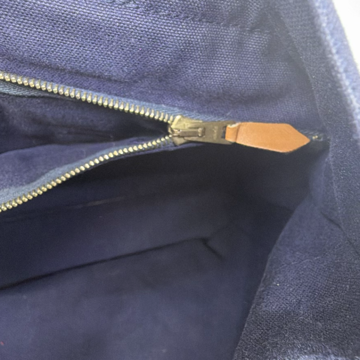 Hermès Herbag Cabas Blue Canvas Tote Bag
