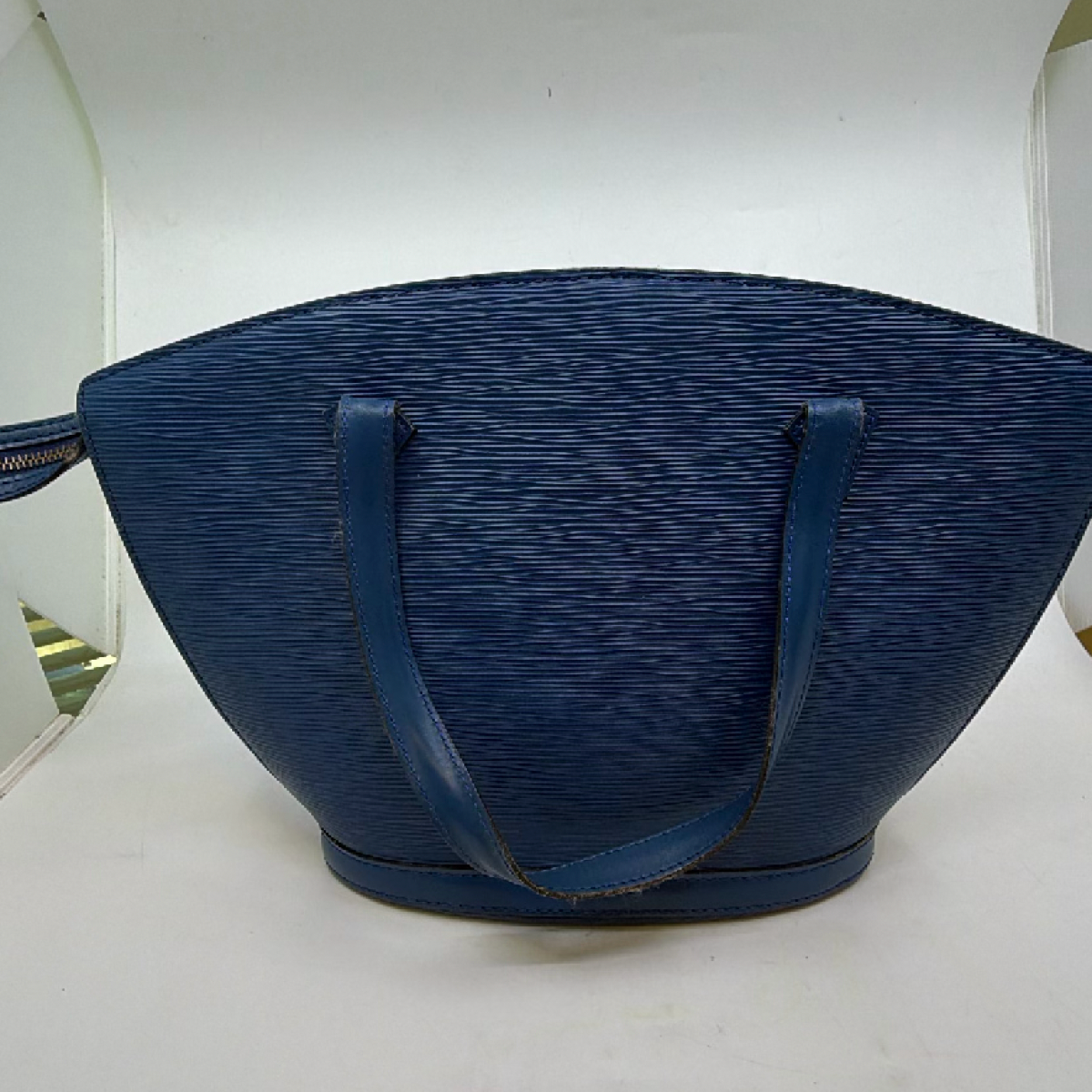 Louis Vuitton Saint Jacques Blue Epi Leather Handbag