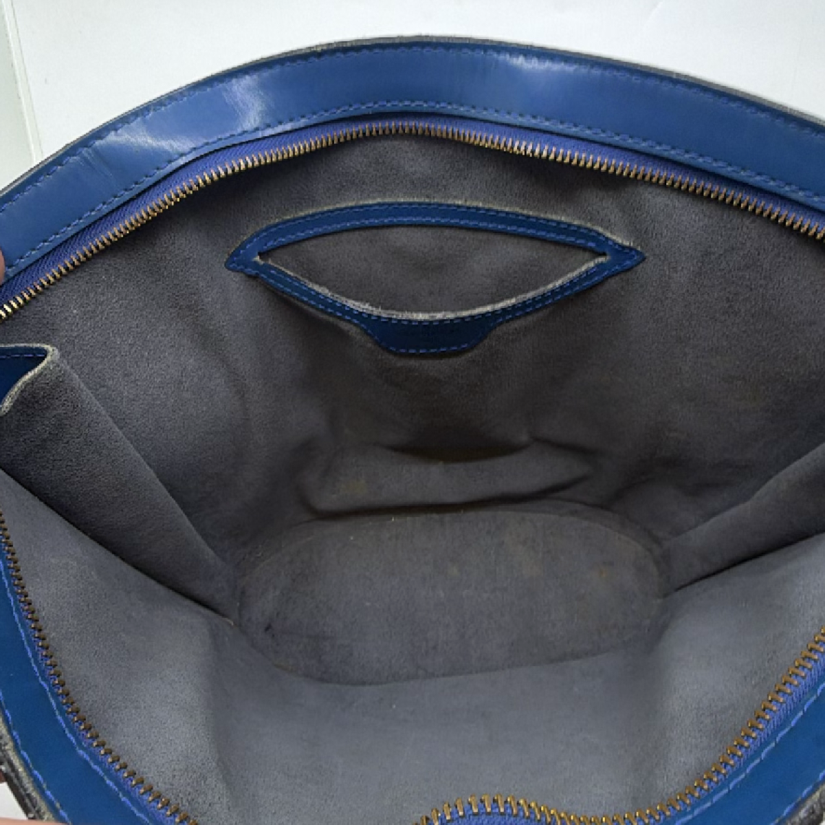 Louis Vuitton Saint Jacques Blue Epi Leather Handbag