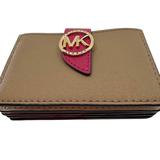 Michael Kors Greenwich XS Accordion Card Case Brown Leather