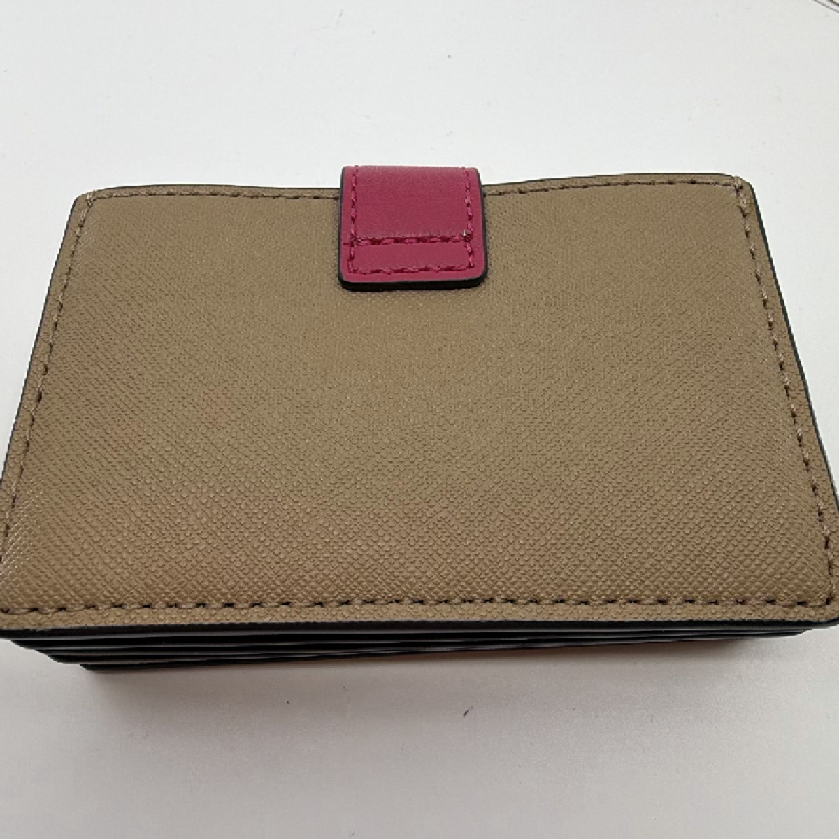 Michael Kors Greenwich XS Accordion Card Case Brown Leather