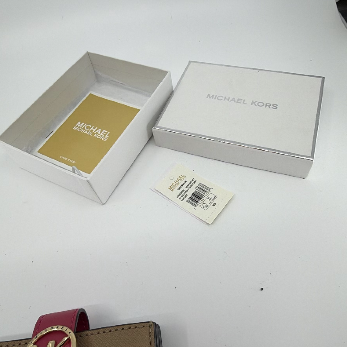 Michael Kors Greenwich XS Accordion Card Case Brown Leather