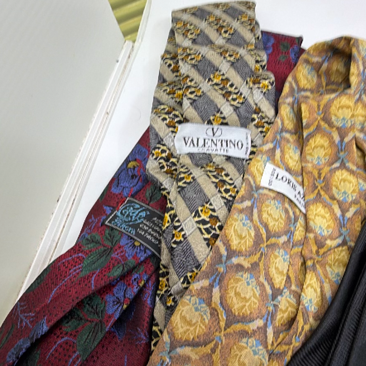 Valentino Patterned Multi Silk Necktie