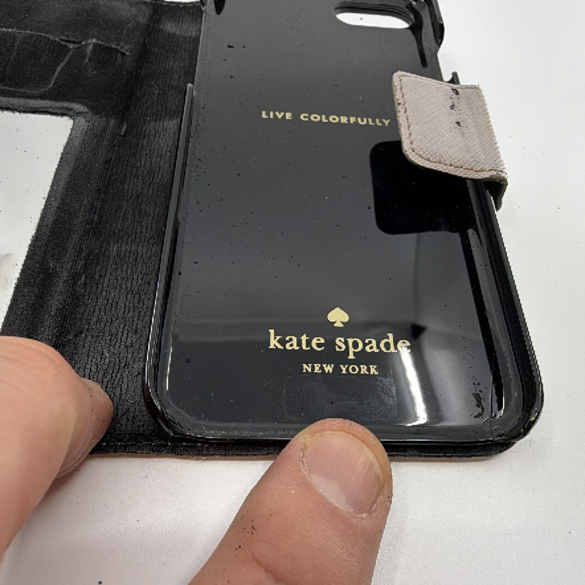 Kate Spade Folio Beige Saffiano Phone Case