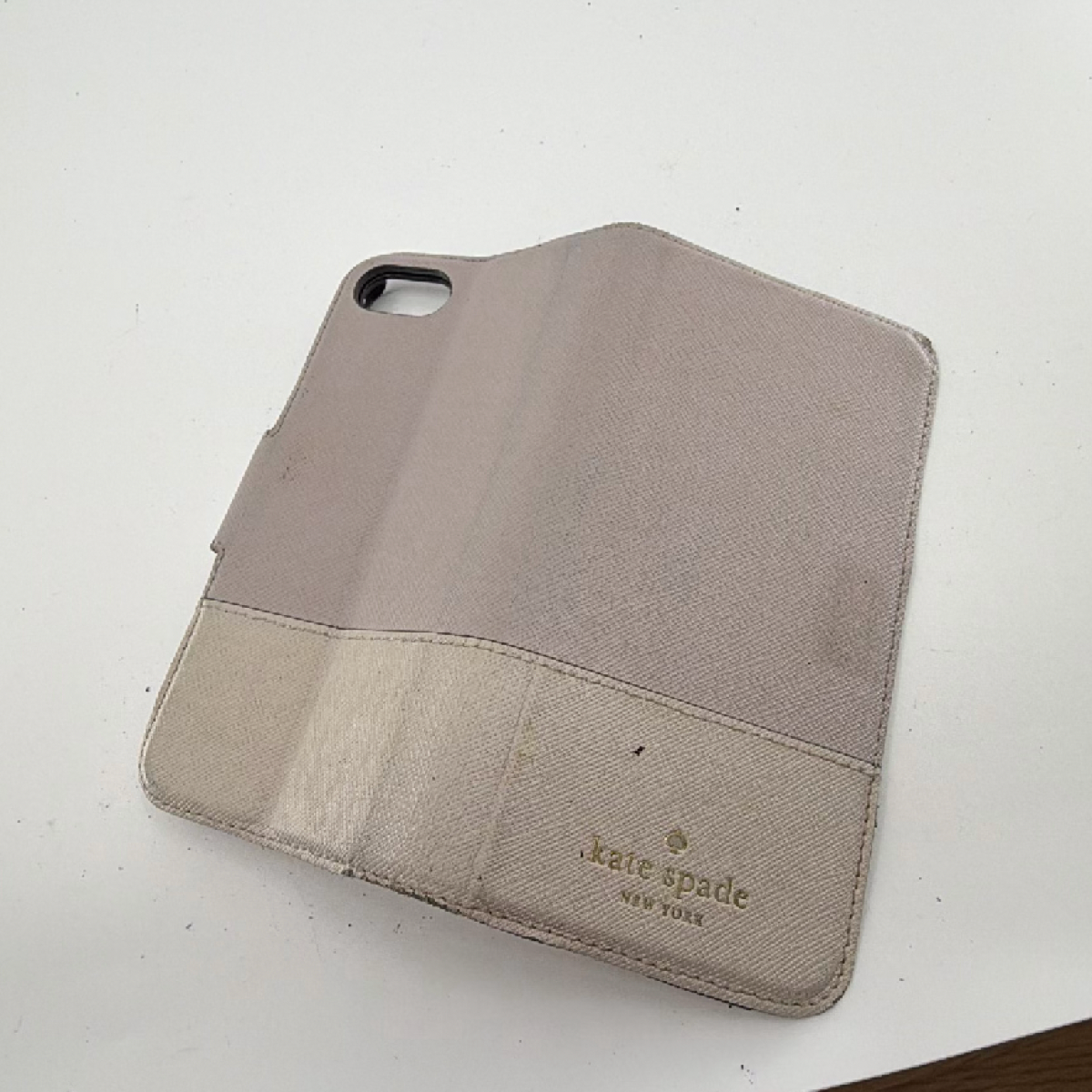 Kate Spade Folio Beige Saffiano Phone Case