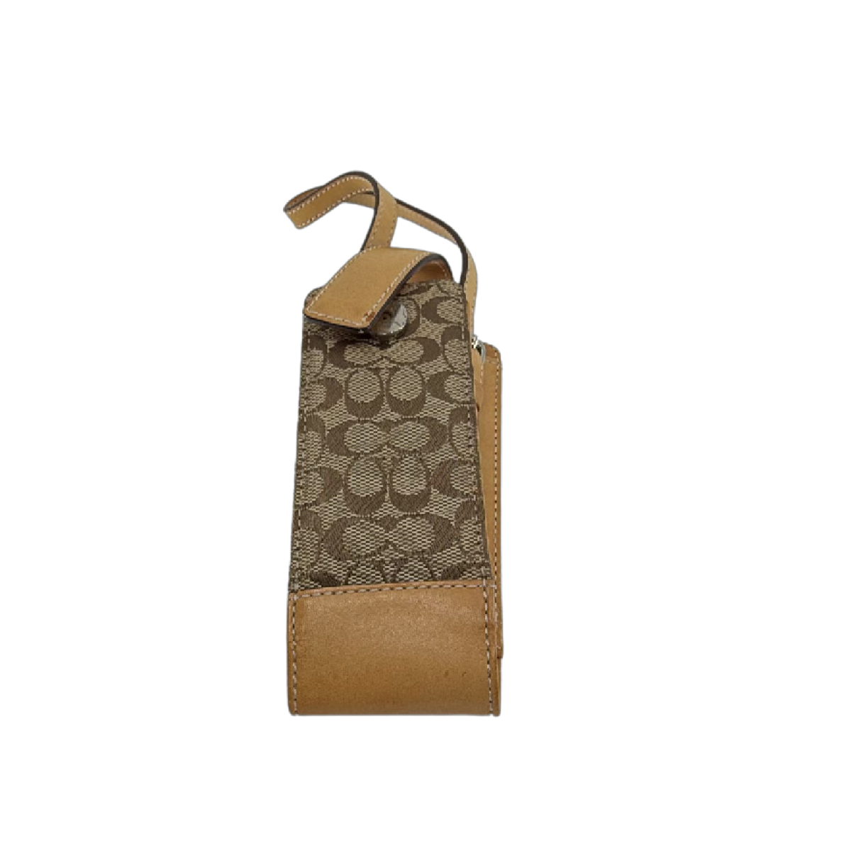 Coach Signature C Phone Case Brown Canvas Leather Phone Case