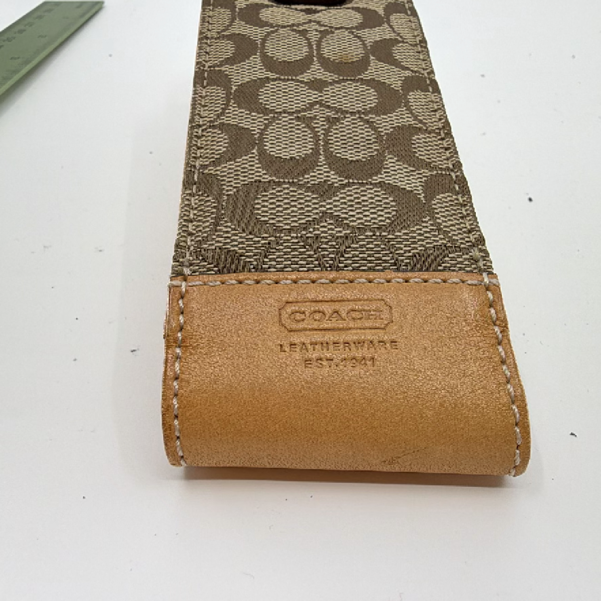 Coach Signature C Phone Case Brown Canvas Leather Phone Case