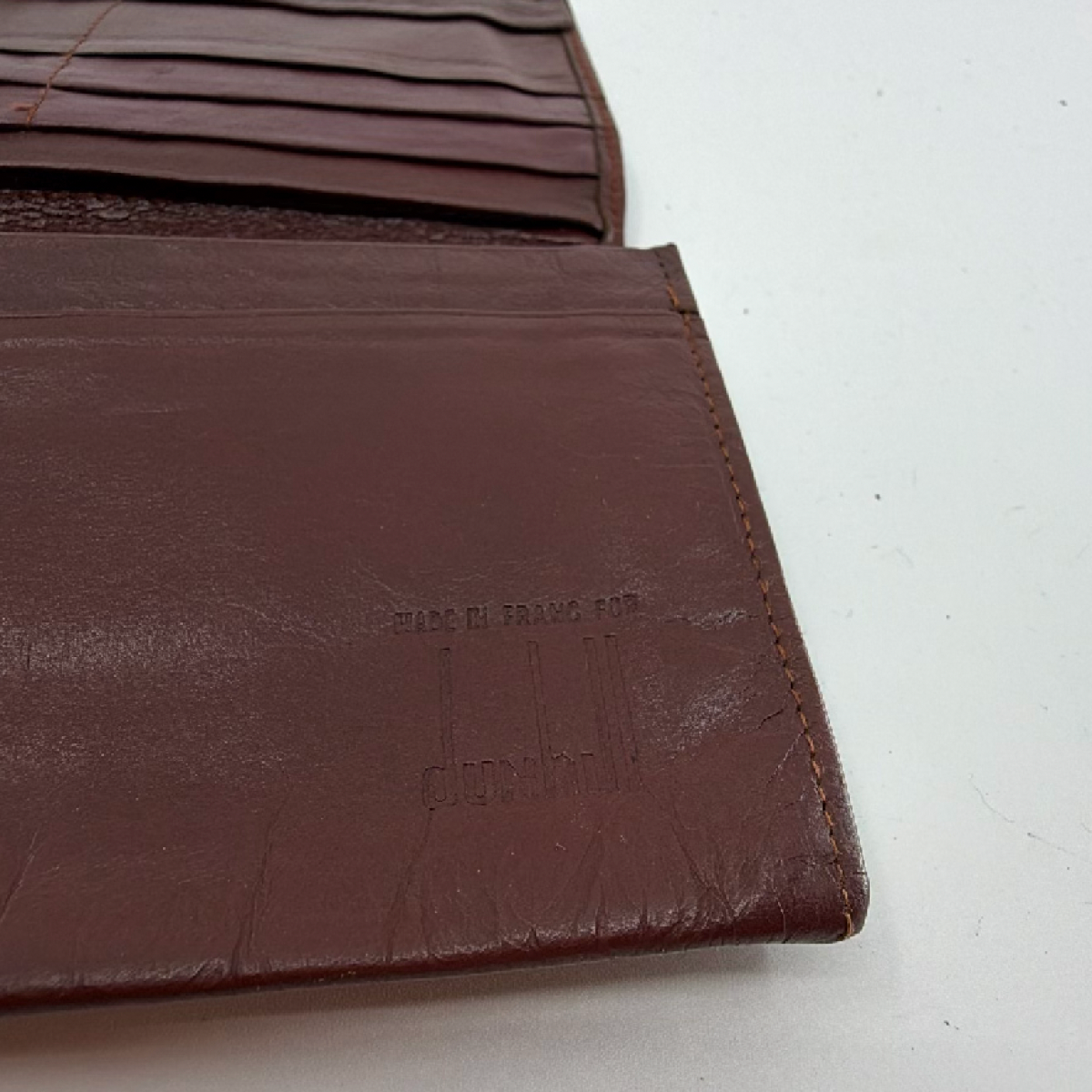 Dunhill Burgundy Leather Wallet