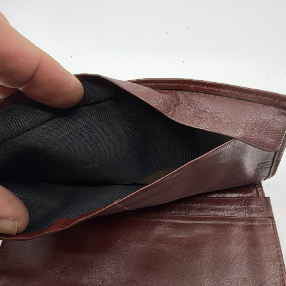 Dunhill Burgundy Leather Wallet
