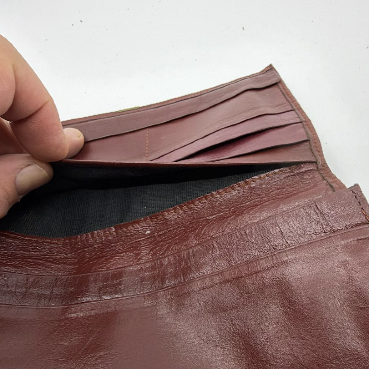 Dunhill Burgundy Leather Wallet