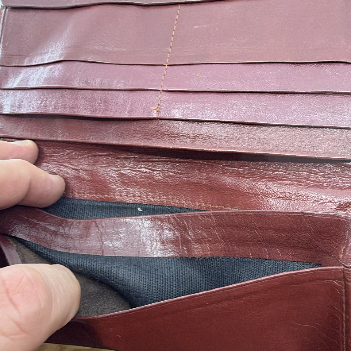 Dunhill Burgundy Leather Wallet