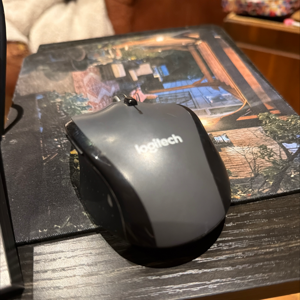 Logitech Gray Plastic Wireless Optical Computer Mouse