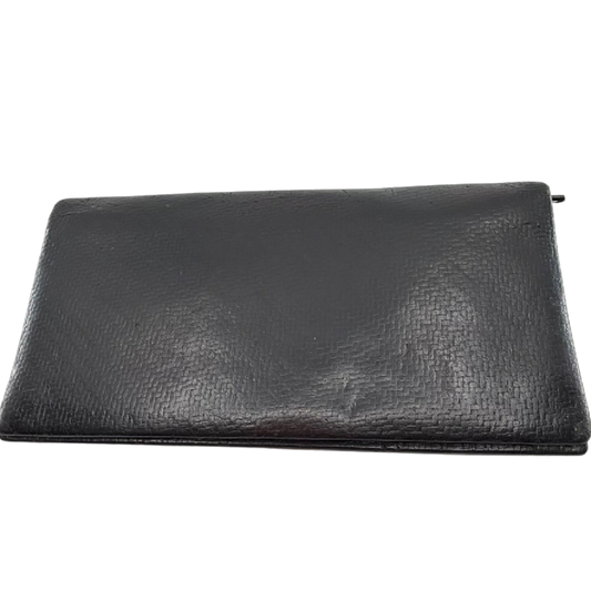 Dunhill Black Textured Leather Long Wallet