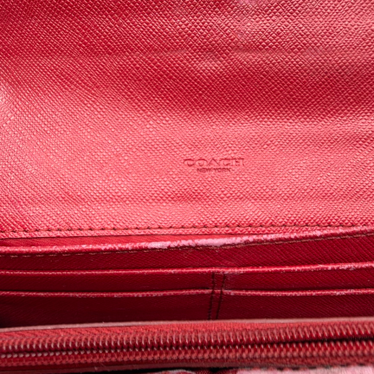Coach Signature C Flap Brown Coated Canvas Wallet
