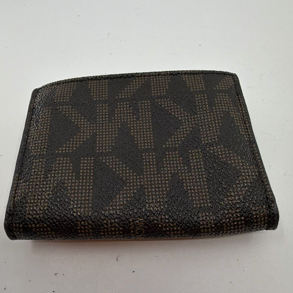 Michael Kors Compact Wallet Brown Signature Coated Canvas Wallet