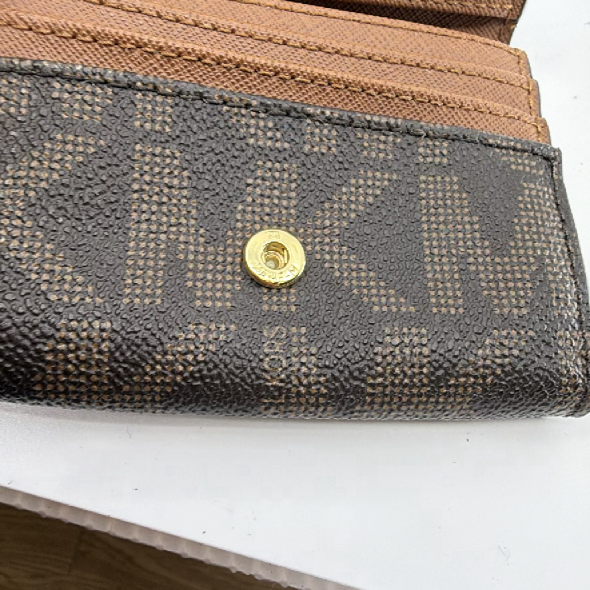 Michael Kors Compact Wallet Brown Signature Coated Canvas Wallet