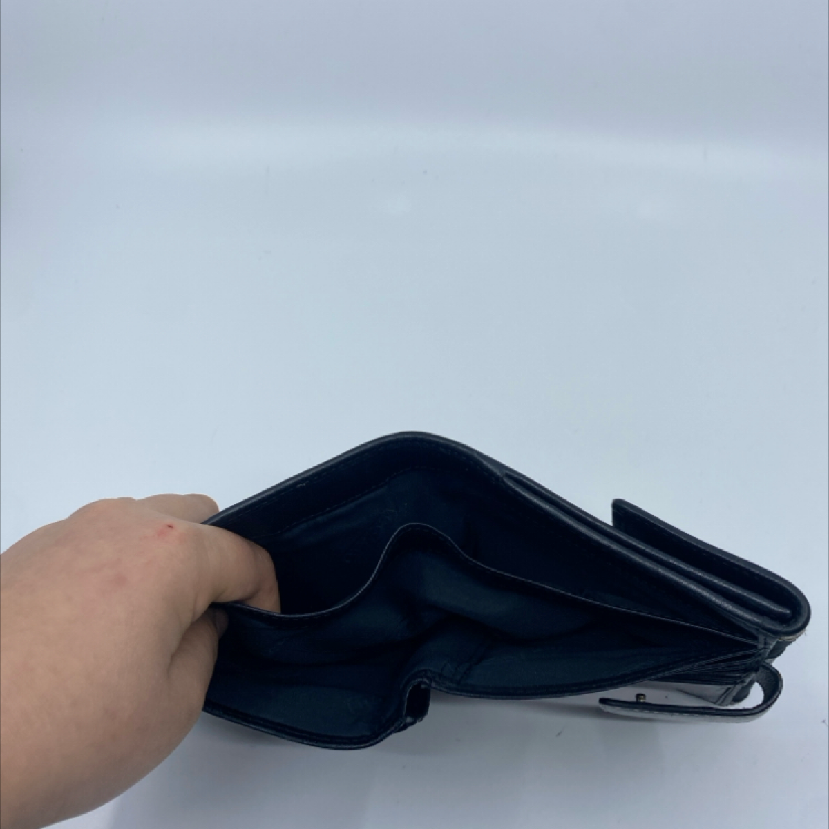 Coach Bi-Fold Black Signature C Canvas & Leather Wallet