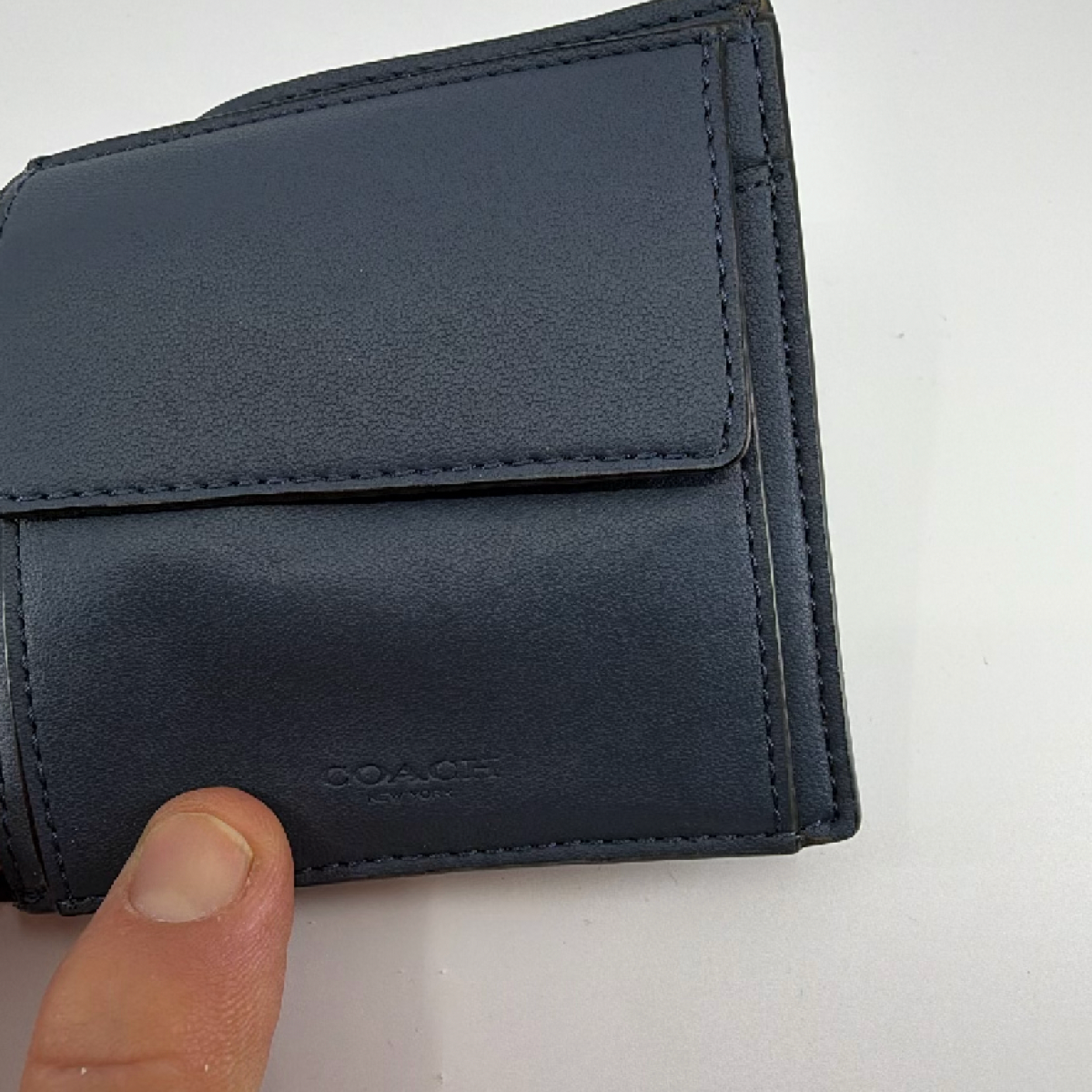 Coach Signature C Bifold Wallet Charcoal Pink Coated Canvas