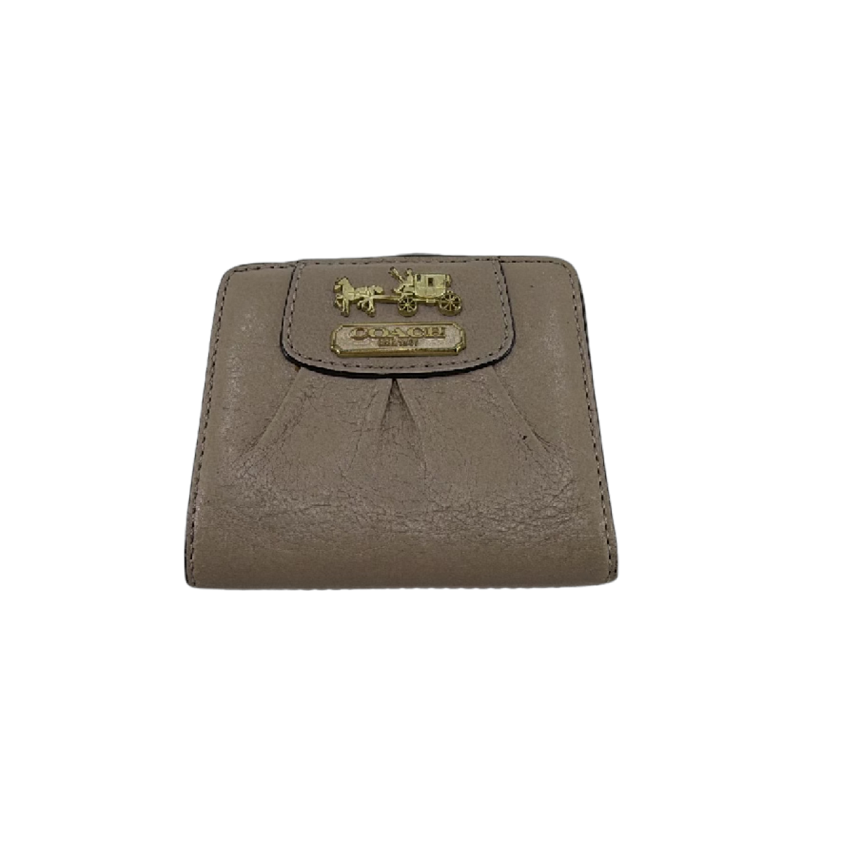 Coach Beige Leather Wallet