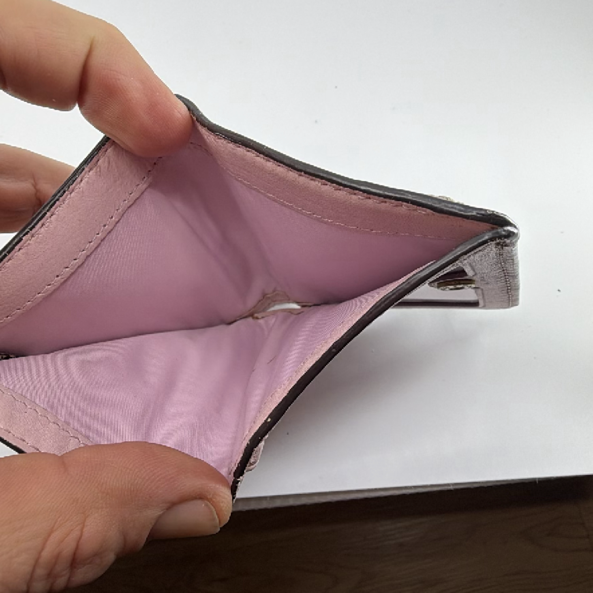 Coach Beige Leather Wallet