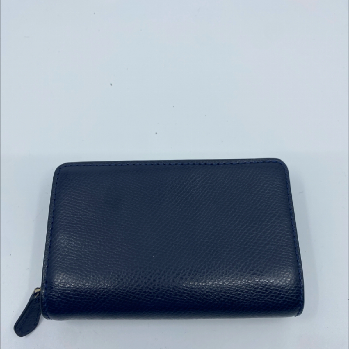 Coach Small Snap Navy Pebbled Leather Wallet