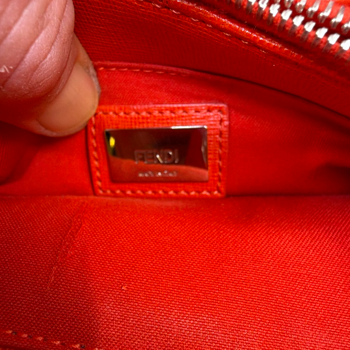 Fendi Peekaboo Mini Bag Bugs Multi-color Saffiano Leather Handbag
